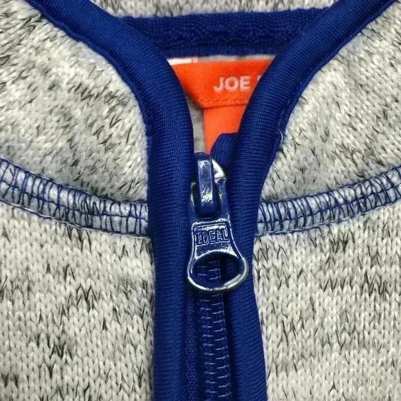 Joe  Fresh Zip-Up Sweater Grey & Blue Size 3T - Picture 7 of 16